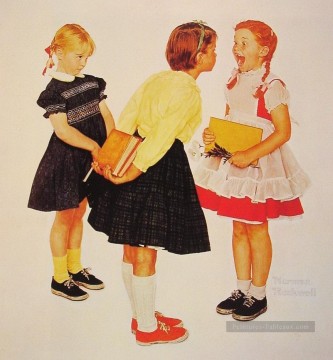 checkup 1957 Norman Rockwell Oil Paintings